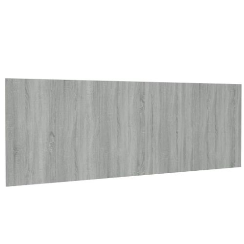 Tête De Lit Murale Sonoma Gris 240x1,5x80 Cm Bois Contreplaqué