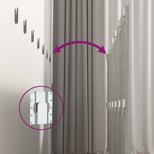 Tête De Lit Murale Sonoma Gris 240x1,5x80 Cm Bois Contreplaqué