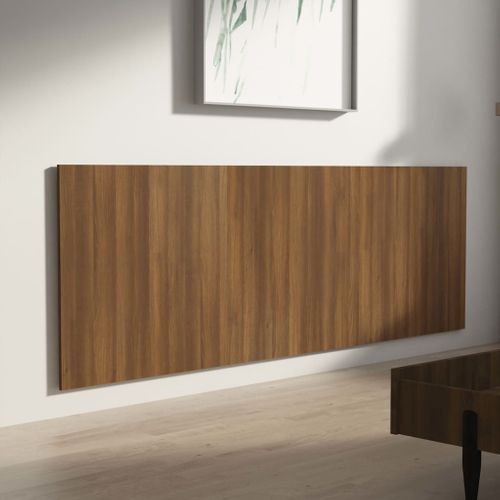 Tête De Lit Murale Chêne Marron 240x1,5x80 Cm Bois Contreplaqué