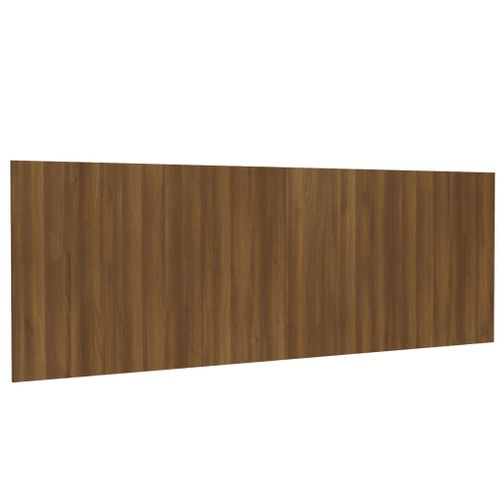 Tête De Lit Murale Chêne Marron 240x1,5x80 Cm Bois Contreplaqué