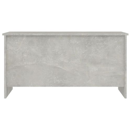 Table Basse Gris Béton 102x55,5x52,5 Cm Bois Contreplaqué