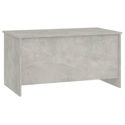 Table Basse Gris Béton 102x55,5x52,5 Cm Bois Contreplaqué