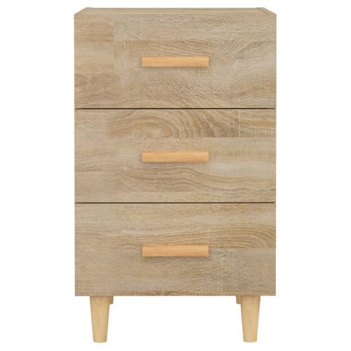 Table De Chevet Chêne Sonoma 40x40x66 Cm Bois Contreplaqué
