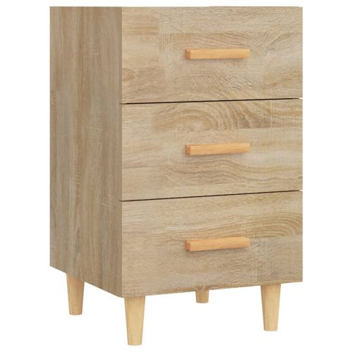 Table De Chevet Chêne Sonoma 40x40x66 Cm Bois Contreplaqué