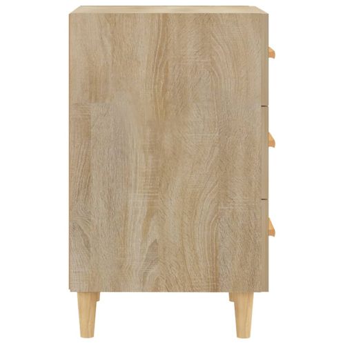 Table De Chevet Chêne Sonoma 40x40x66 Cm Bois Contreplaqué