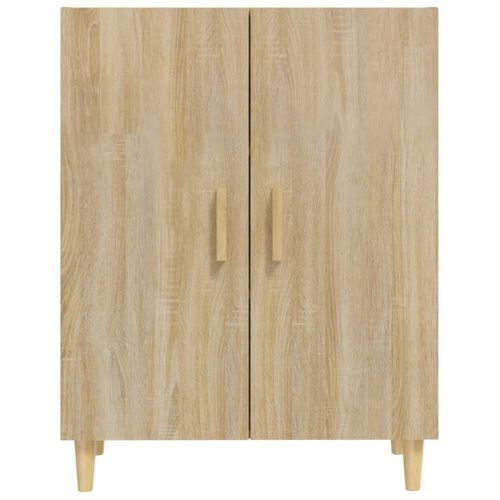 Buffet Chêne Sonoma 70x34x90 Cm Bois Contreplaqué