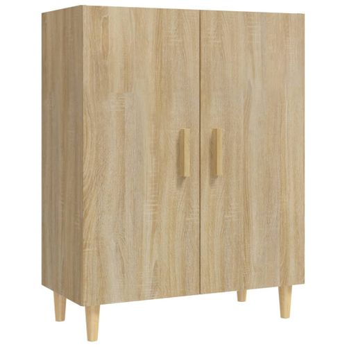 Buffet Chêne Sonoma 70x34x90 Cm Bois Contreplaqué
