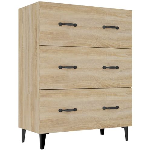 Buffet Chêne Sonoma 69,5x34x90 Cm Bois Contreplaqué