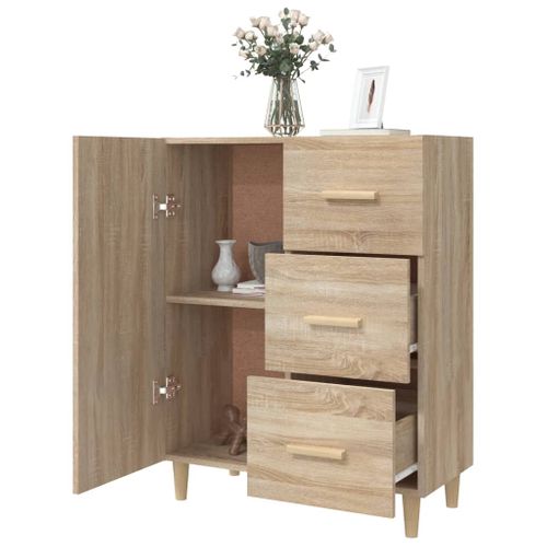 Buffet Chêne Sonoma 69,5x34x90 Cm Bois Contreplaqué