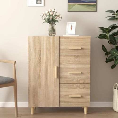 Buffet Chêne Sonoma 69,5x34x90 Cm Bois Contreplaqué