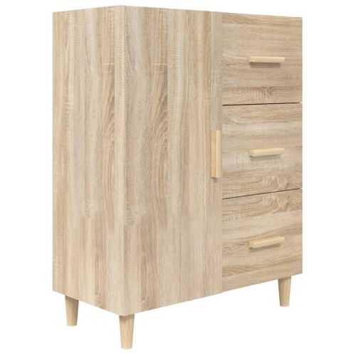 Buffet Chêne Sonoma 69,5x34x90 Cm Bois Contreplaqué