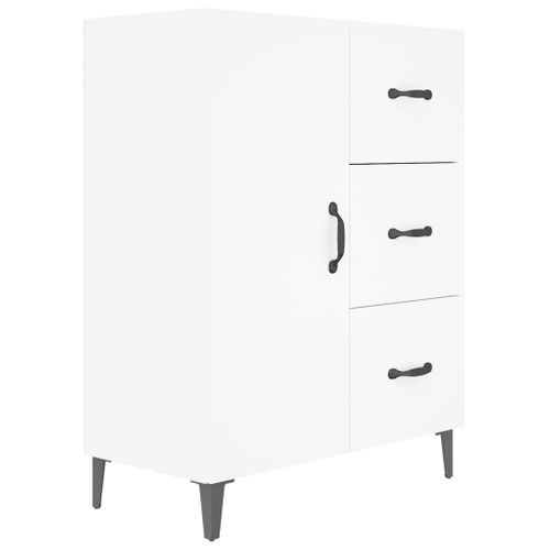 Buffet Blanc 69,5x34x90 Cm Bois Contreplaqué