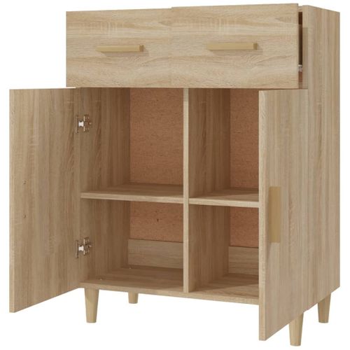 Buffet Chêne Sonoma 69,5x34x89 Cm Bois Contreplaqué