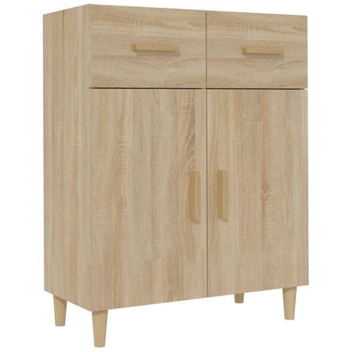 Buffet Chêne Sonoma 69,5x34x89 Cm Bois Contreplaqué