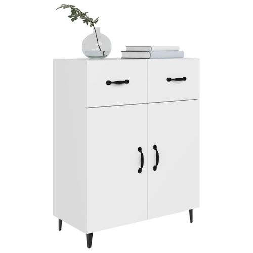 Buffet Blanc 69,5x34x90 Cm Bois Contreplaqué