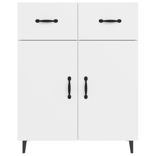 Buffet Blanc 69,5x34x90 Cm Bois Contreplaqué