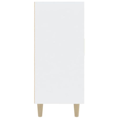 Buffet Blanc 90x34x80 Cm Bois Contreplaqué