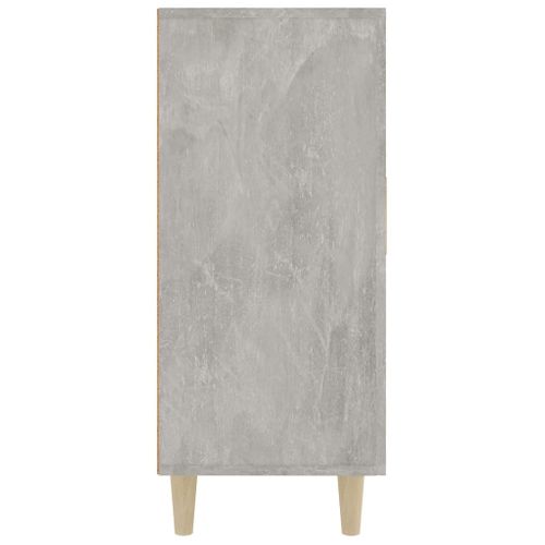 Buffet Gris Béton 90x34x80 Cm Bois Contreplaqué