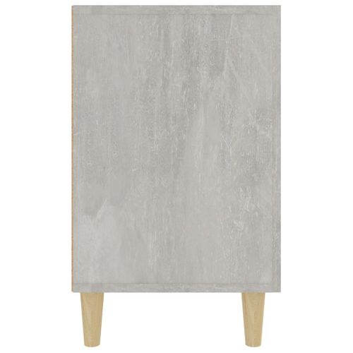 Buffet Gris Béton 100x36x60 Cm Bois Contreplaqué