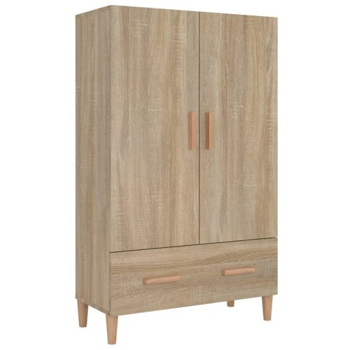 Buffet Haut Chêne Sonoma 70x31x115 Cm Bois Contreplaqué