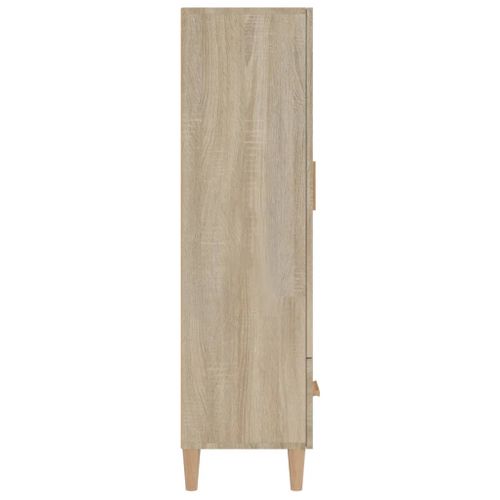 Buffet Haut Chêne Sonoma 70x31x115 Cm Bois Contreplaqué