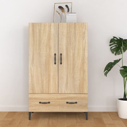 Buffet Haut Chêne Sonoma 70x31x115 Cm Bois Contreplaqué