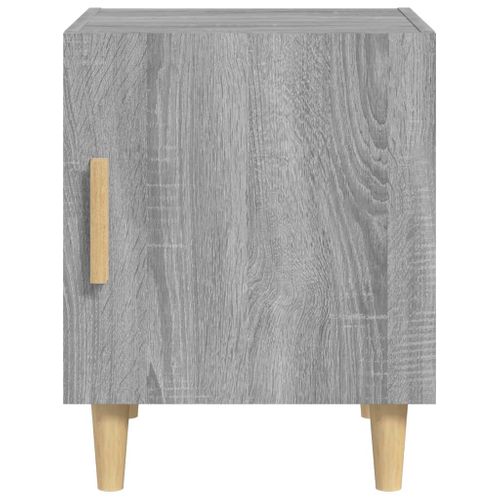 Table De Chevet Sonoma Gris Bois Contreplaqué