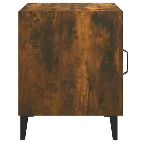 Table De Chevet Chêne Fumé Bois Contreplaqué