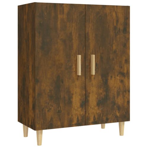 Buffet Chêne Fumé 70x34x90 Cm Bois Contreplaqué