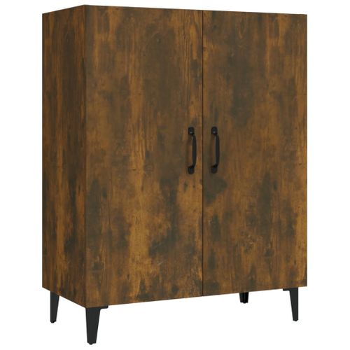 Buffet Chêne Fumé 70x34x90 Cm Bois Contreplaqué