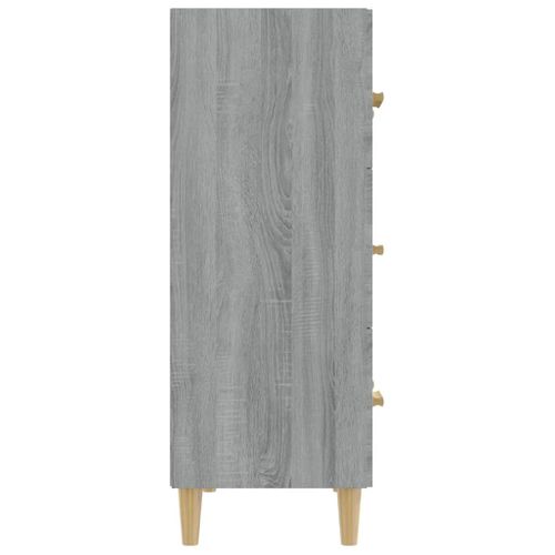 Buffet Sonoma Gris 70x34x90 Cm Bois Contreplaqué
