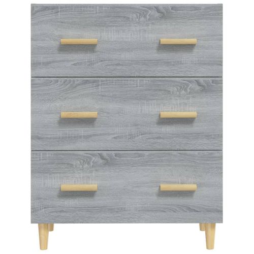Buffet Sonoma Gris 70x34x90 Cm Bois Contreplaqué