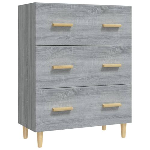 Buffet Sonoma Gris 70x34x90 Cm Bois Contreplaqué