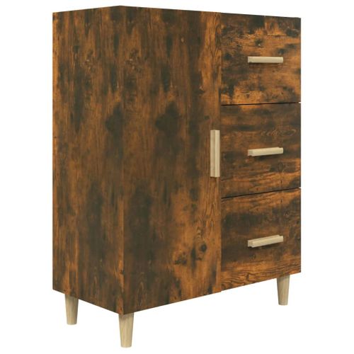 Buffet Chêne Fumé 69,5x34x90 Cm Bois Contreplaqué