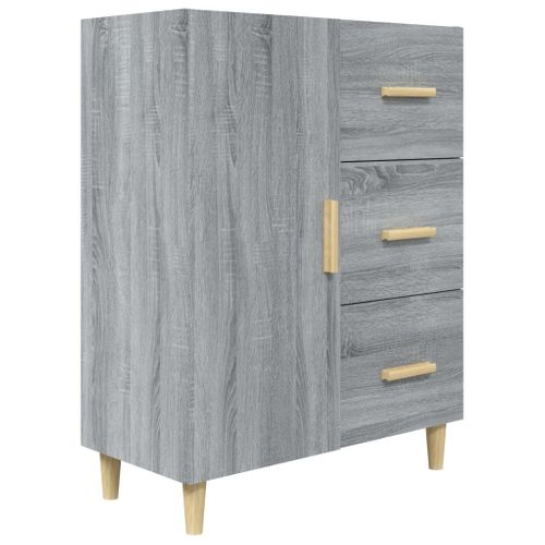 Buffet Sonoma Gris 69,5x34x90 Cm Bois Contreplaqué