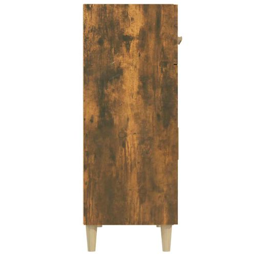 Buffet Chêne Fumé 69,5x34x89 Cm Bois Contreplaqué