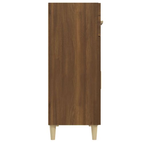 Buffet Chêne Marron 69,5x34x89 Cm Bois Contreplaqué