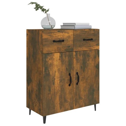 Buffet Chêne Fumé 69,5x34x90 Cm Bois Contreplaqué