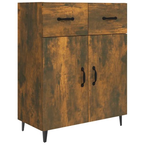 Buffet Chêne Fumé 69,5x34x90 Cm Bois Contreplaqué