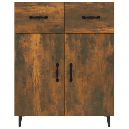 Buffet Chêne Fumé 69,5x34x90 Cm Bois Contreplaqué