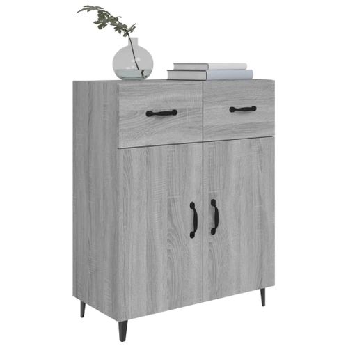 Buffet Sonoma Gris 69,5x34x90 Cm Bois Contreplaqué