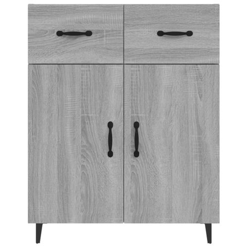 Buffet Sonoma Gris 69,5x34x90 Cm Bois Contreplaqué