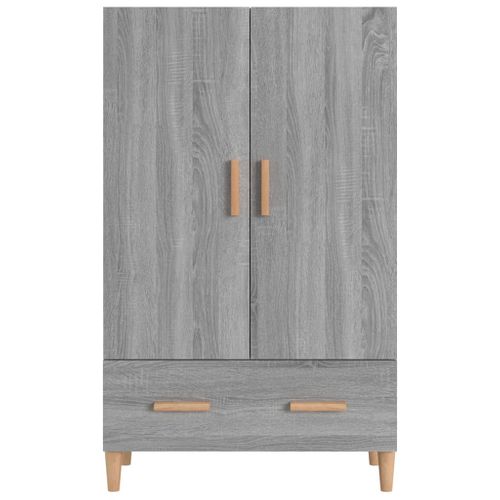 Buffet Sonoma Gris 70x31x115 Cm Bois Contreplaqué