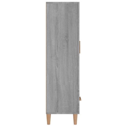 Buffet Sonoma Gris 70x31x115 Cm Bois Contreplaqué