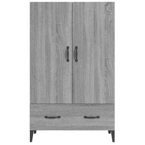 Buffet Sonoma Gris 70x31x115 Cm Bois Contreplaqué