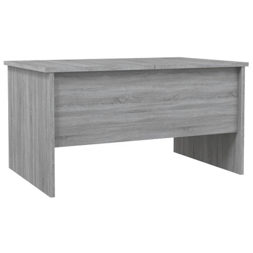 Table Basse Sonoma Gris 80x50x42,5 Cm Bois Contreplaqué