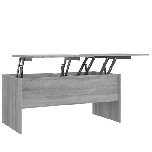 Table Basse Sonoma Gris 102x50,5x46,5 Cm Bois Contreplaqué