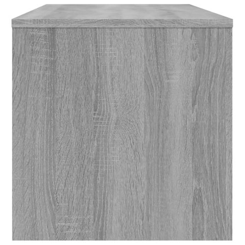 Meuble TV Sonoma Gris 100x40x40 Cm Bois Contreplaqué