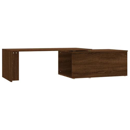 Table Basse Chêne Marron 150x50x35 Cm Bois Contreplaqué
