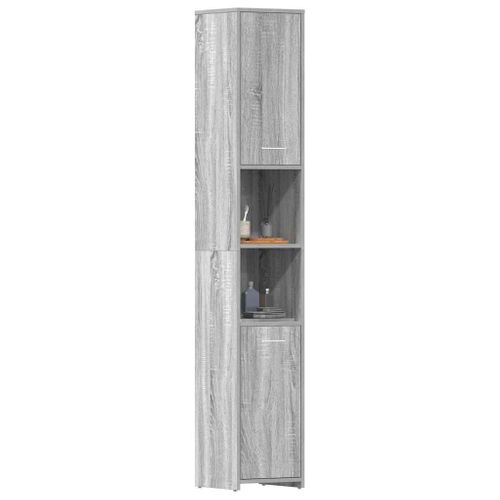 Colonne Sonoma Gris 30x30x183,5 Cm Bois D'ingénierie
